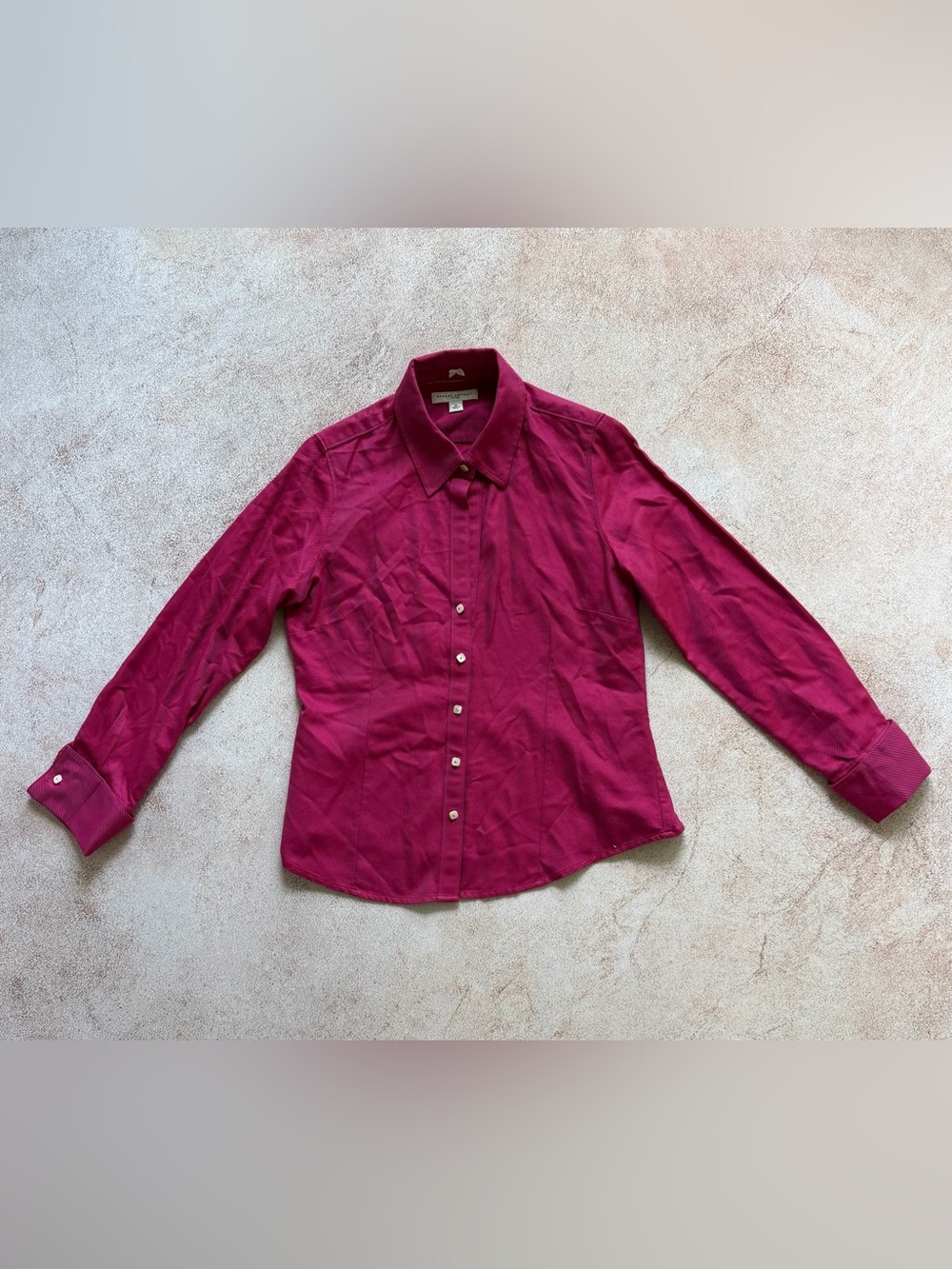Banana Republic Women's Deep Pink Button-Down Shirt